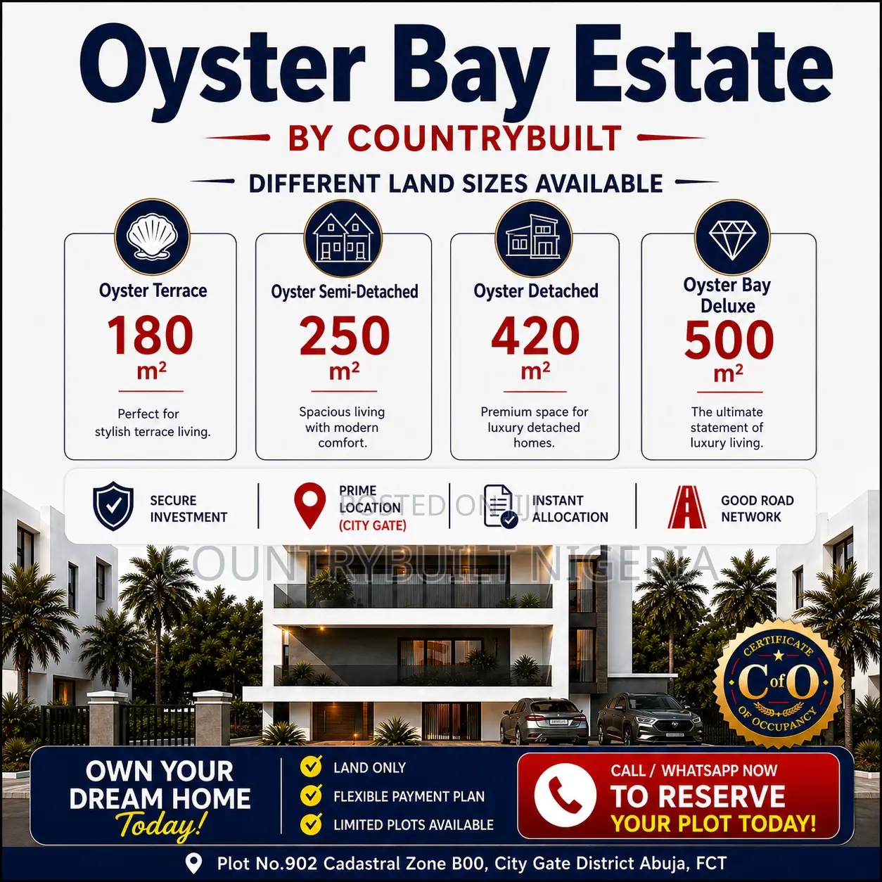 We Built Apex Garden Estate, Now Its Oysterbay,Icon Hills Legado in Guzape District