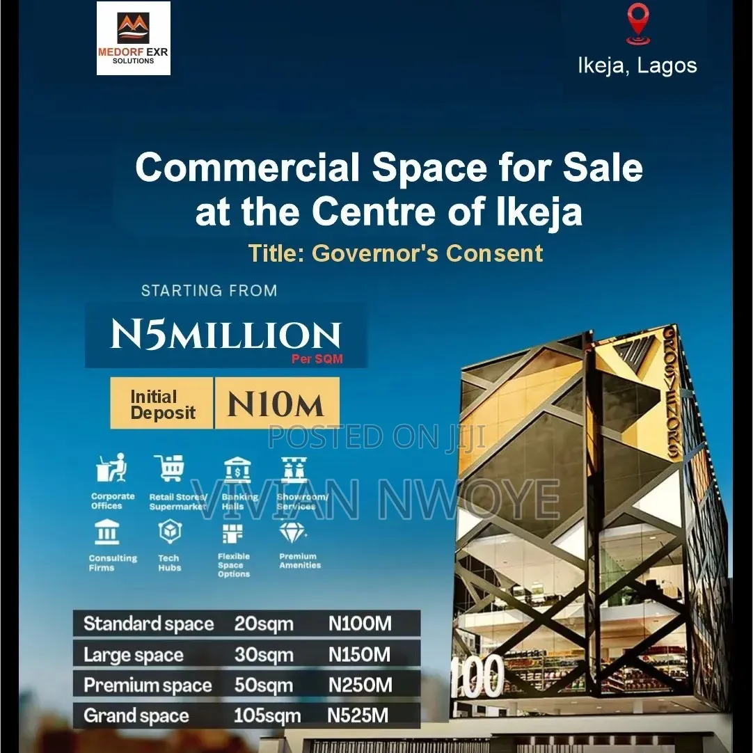 Own Prime Commercial Space at Grosvenors Place, Ikeja in Computer Village