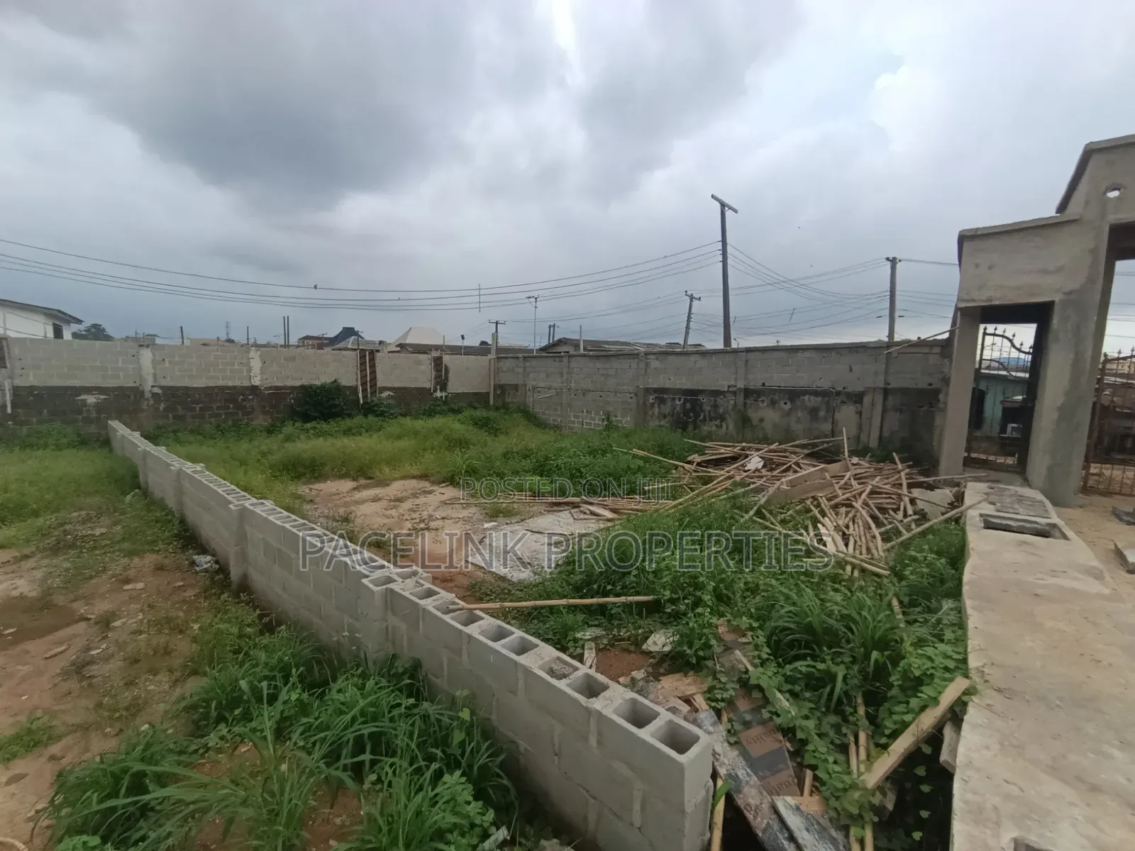 Investments Land in a Gated Estate With Security Personnel Good Road in Shasha