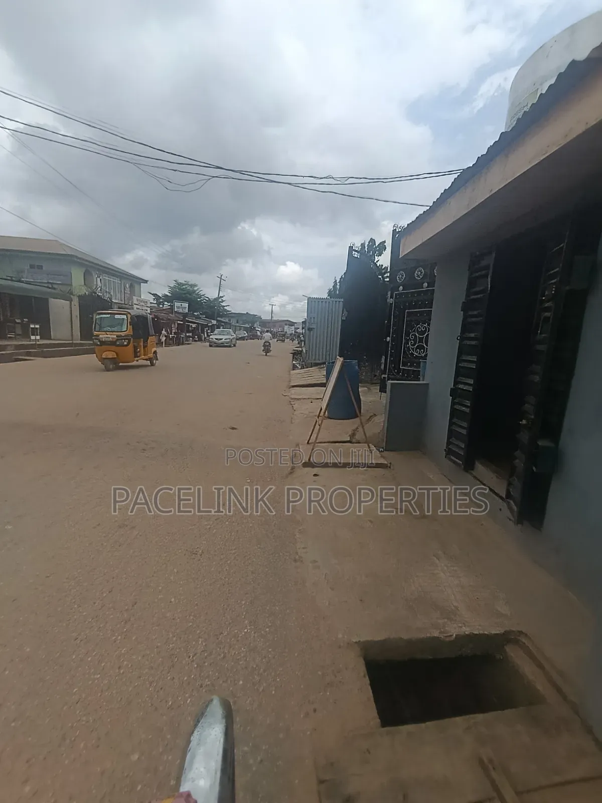 Half Plot of Land Corner Pieces on a Tarred Road in Baruwa