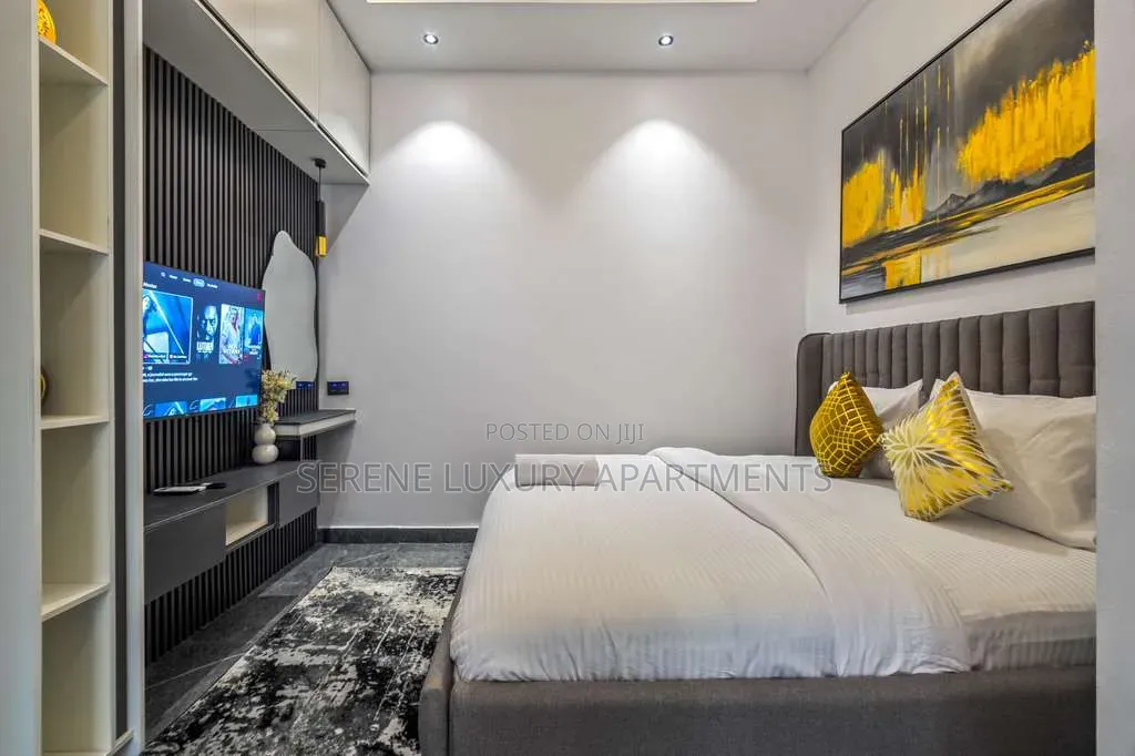 Luxury One Bedroom Apartment With Inbuilt Speaker and Balcony in Lekki Phase 1