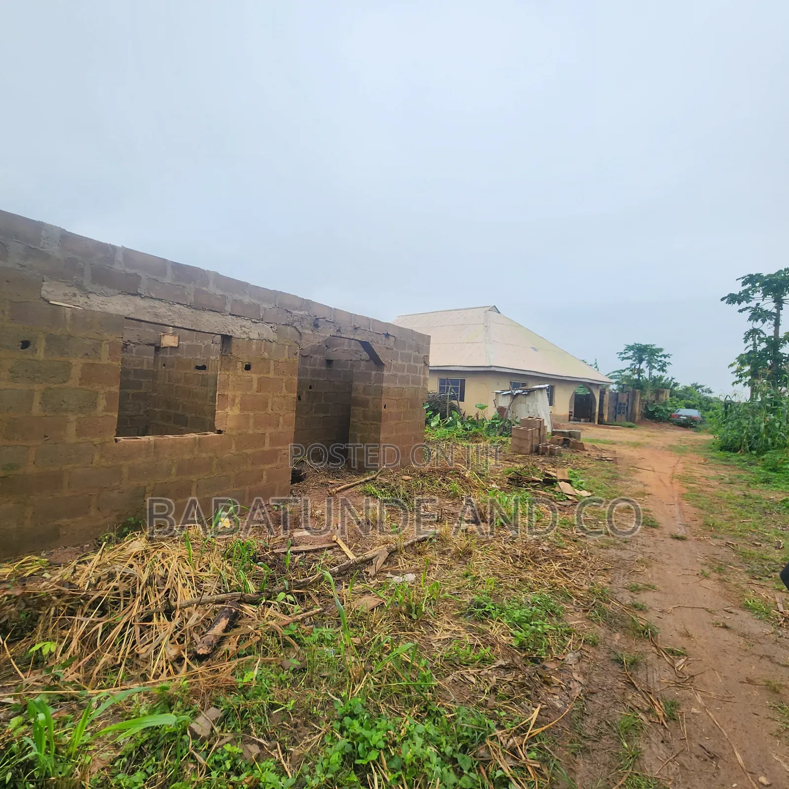 Plot of Land With 3 Bedroom Foundation at Olorisha Oko, Moniya Ibadan in Moniya