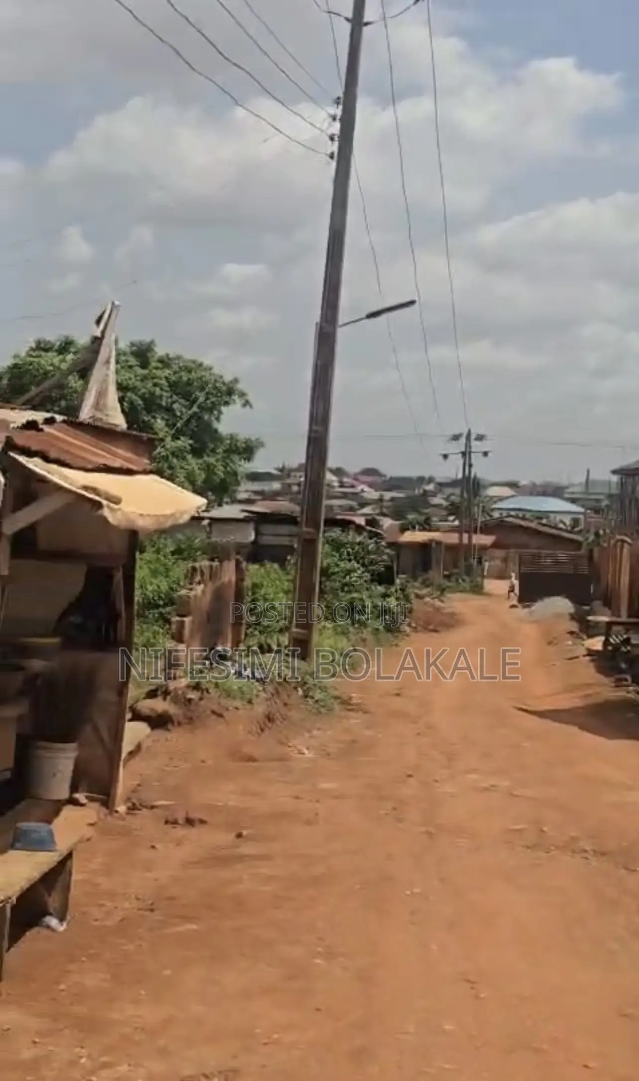 Plot of Land With Borehole, Fenced, 10 Secs Drive to the Tarred Road in Akobo