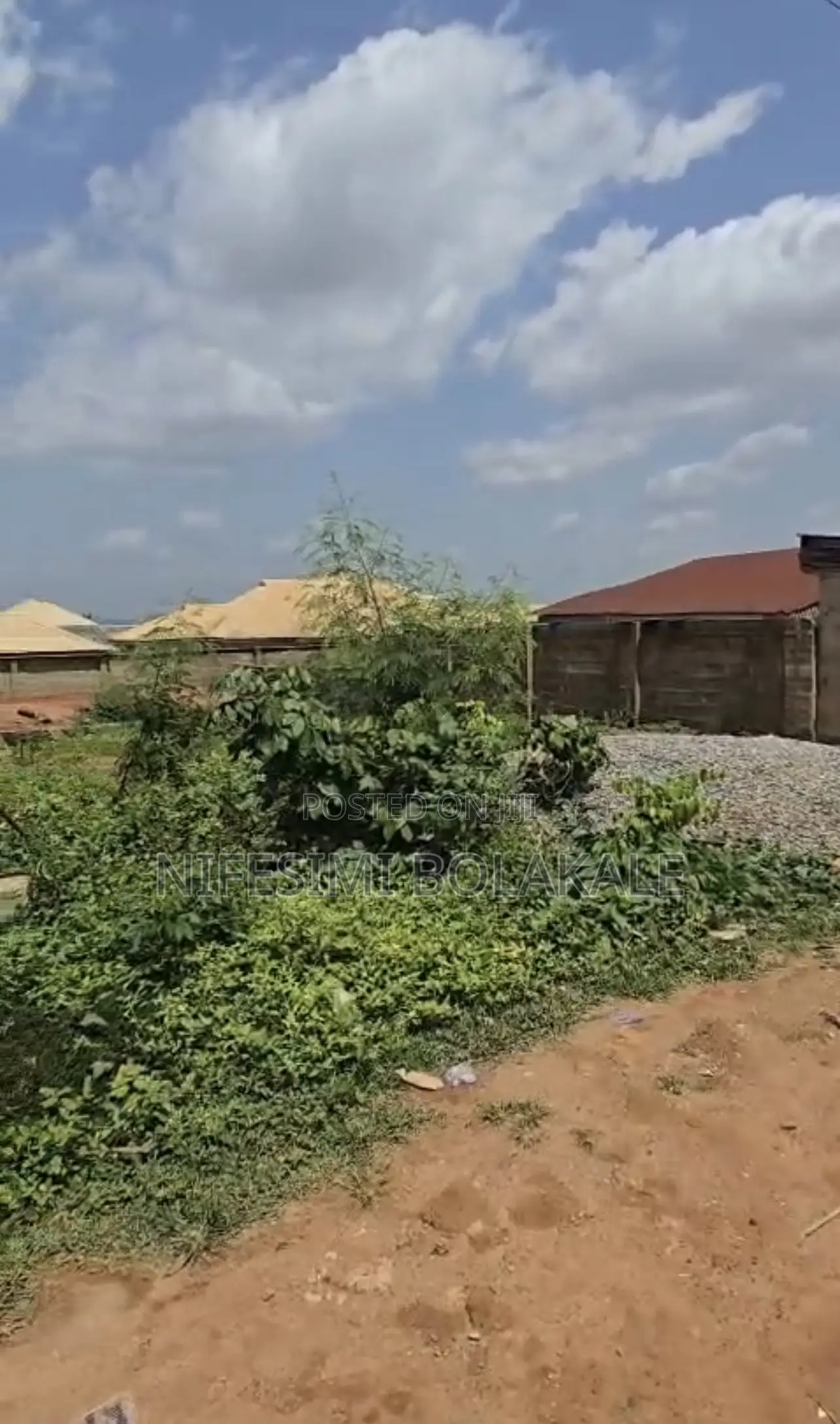 Plot of Land With Borehole, Fenced, 10 Secs Drive to the Tarred Road in Akobo