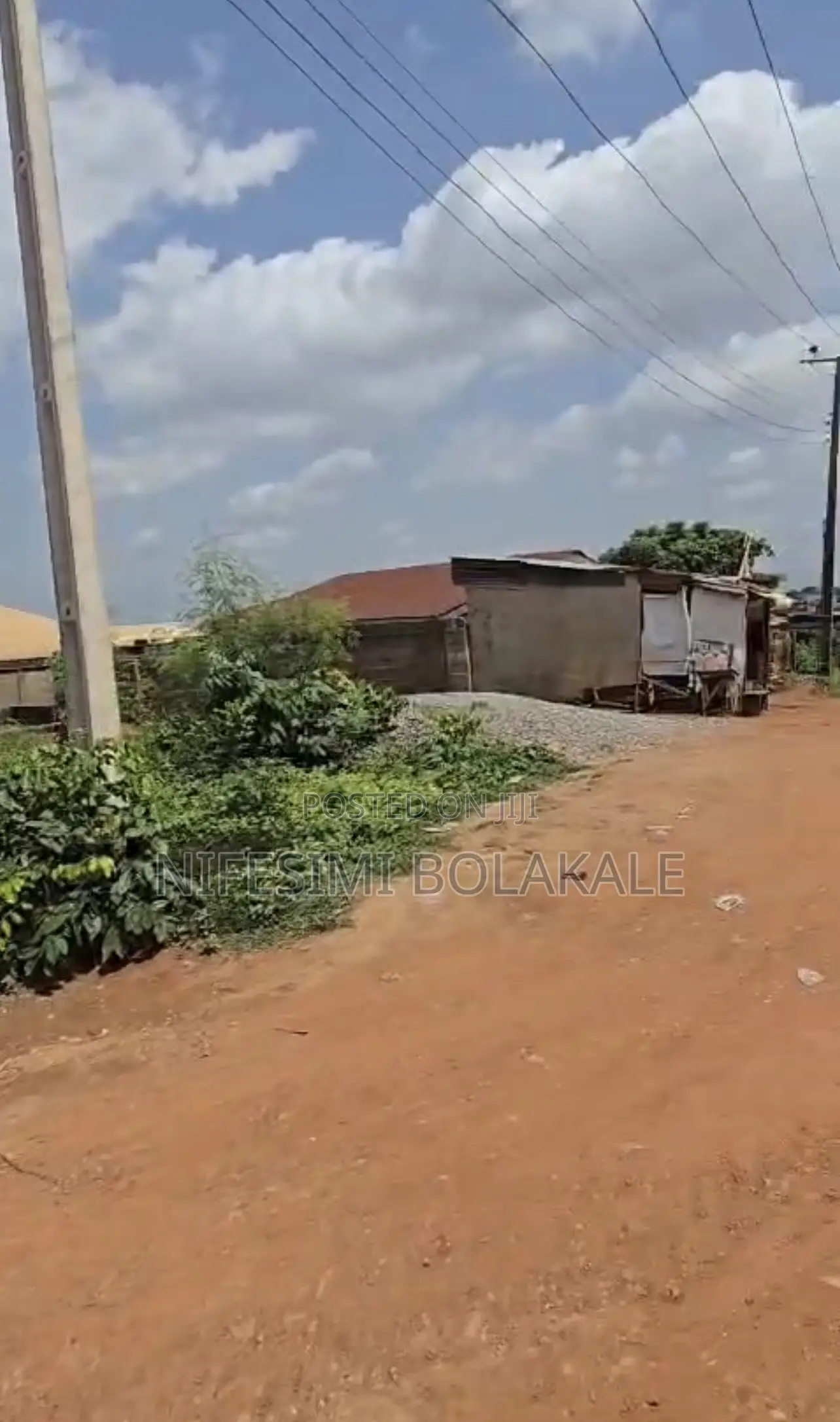 Plot of Land With Borehole, Fenced, 10 Secs Drive to the Tarred Road in Akobo
