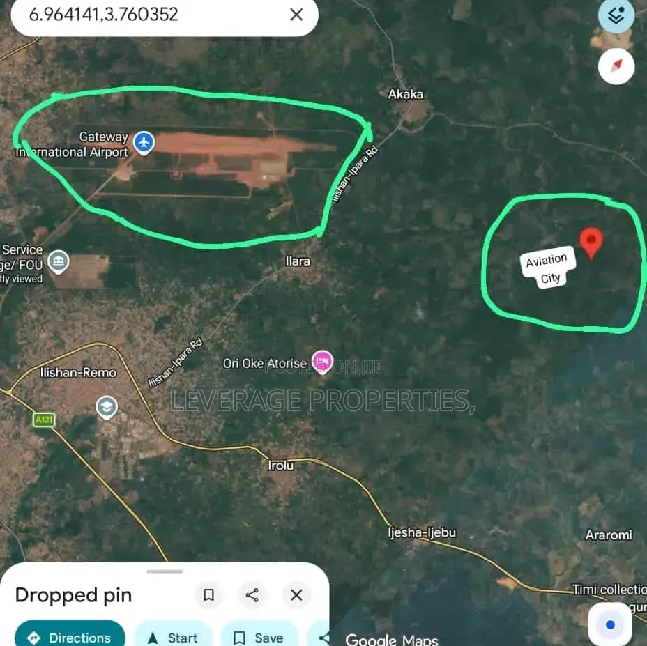 Affordable Land Around Gateway International Airport, Iperu in Ikenne