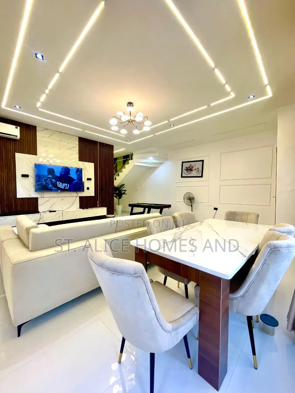 Maddison Prince Coll (3 Bedroom) With Snooker Board In Festac Lagos in Festac