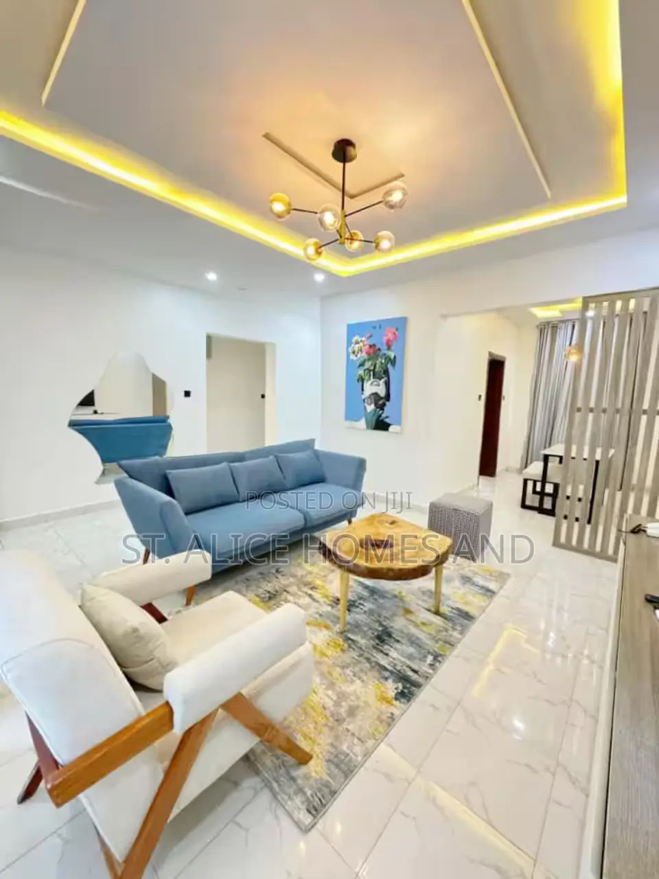 Madisonvillage Blue Stylish 2 Bedroom Apartment, Lugbe District, Abuja in Sabon Lugbe
