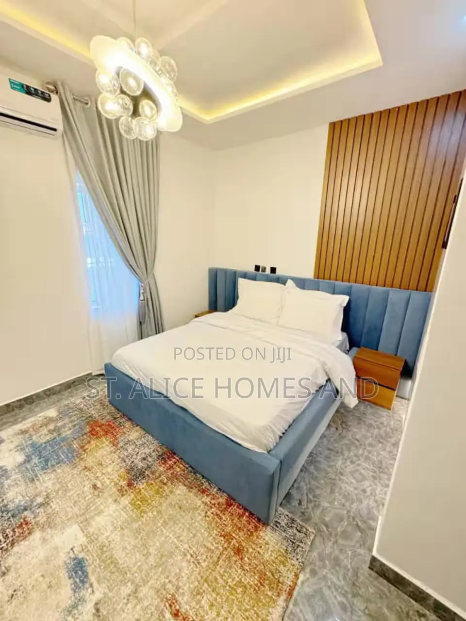 Madisonvillage Blue Stylish 2 Bedroom Apartment, Lugbe District, Abuja in Sabon Lugbe