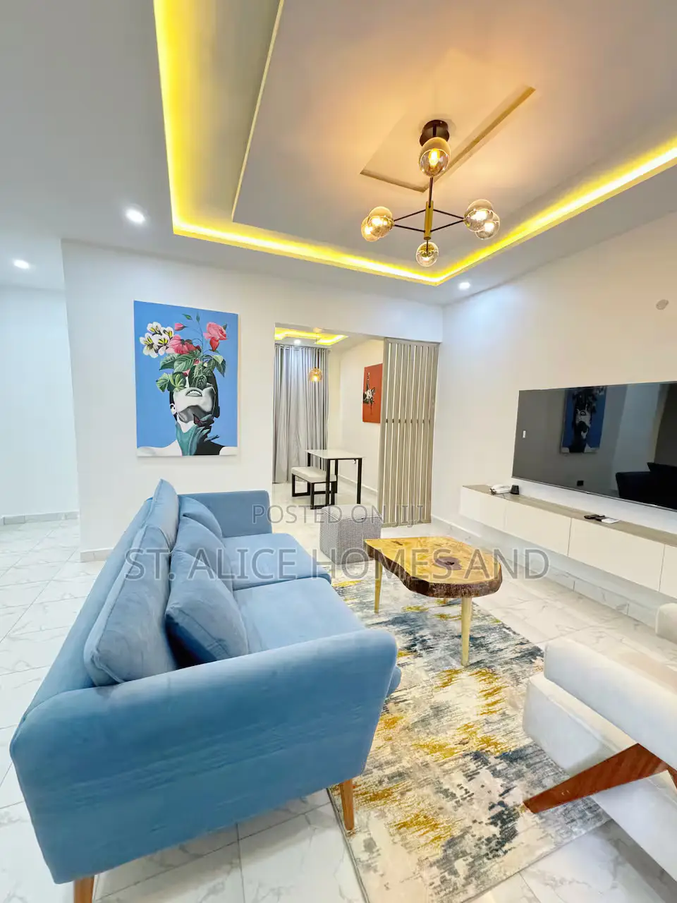 Madisonvillage Blue Stylish 2 Bedroom Apartment, Lugbe District, Abuja in Sabon Lugbe