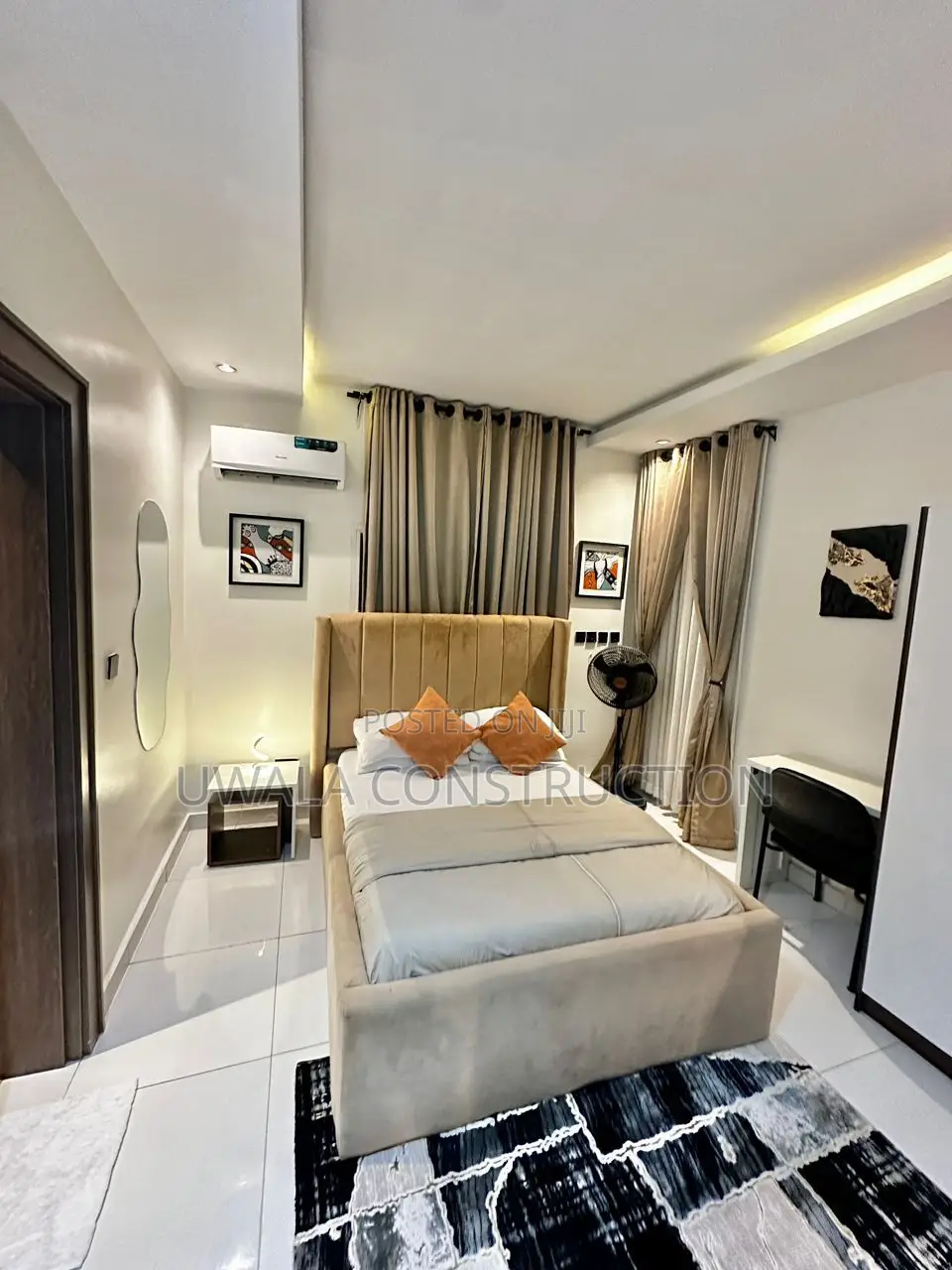 Ultra-Modern 3-Bedroom Smart Short-Let With Lounge Balcony – Wuse 2 in Wuse 2