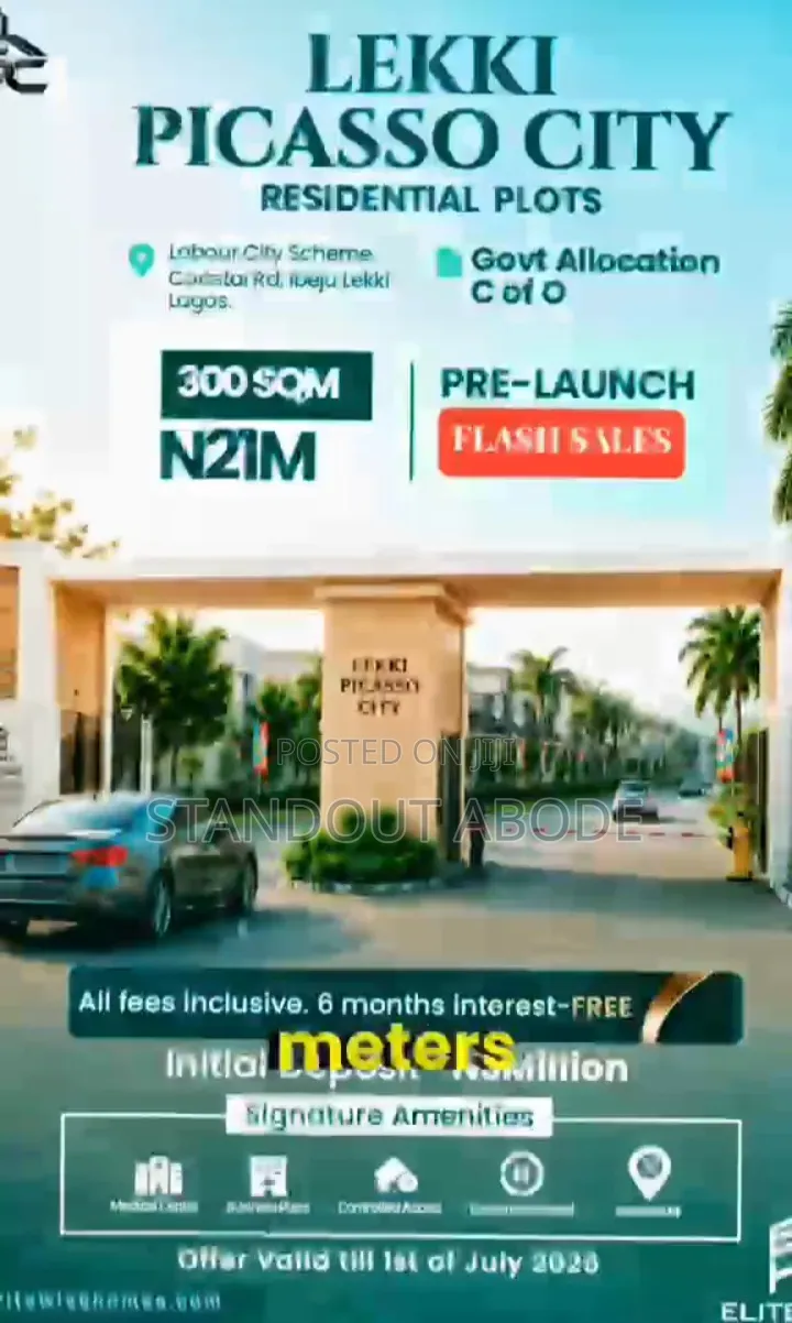 Own Your Plot Along Coastal Road at Lekki Picaso City in Abijo