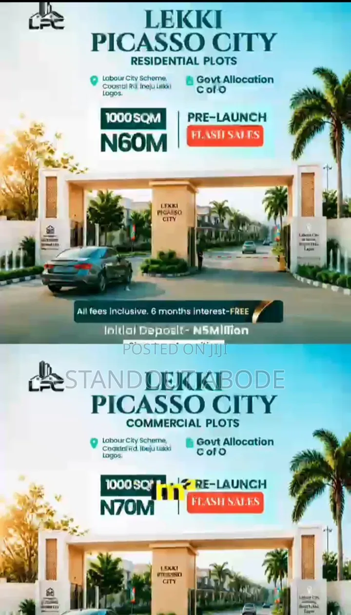 Own Your Plot Along Coastal Road at Lekki Picaso City in Abijo