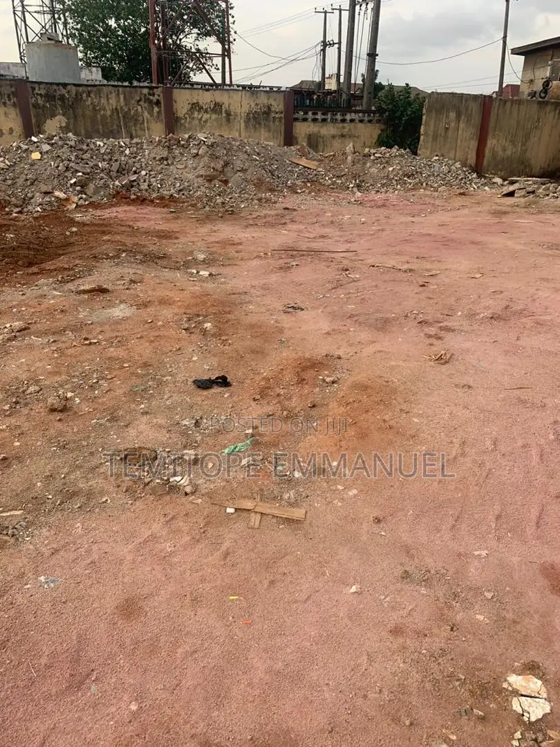 Well Fenced Round Table One and Half Plot of Land in Agege