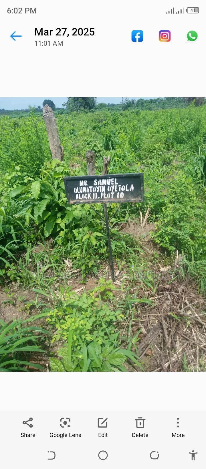 Estate Plot of Land for Sale in Kobape, Abeokuta in Obafemi-Owode