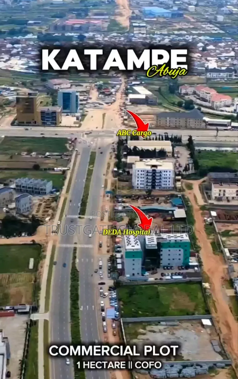 Prime Commercial Land for Sale in Katampe Extension