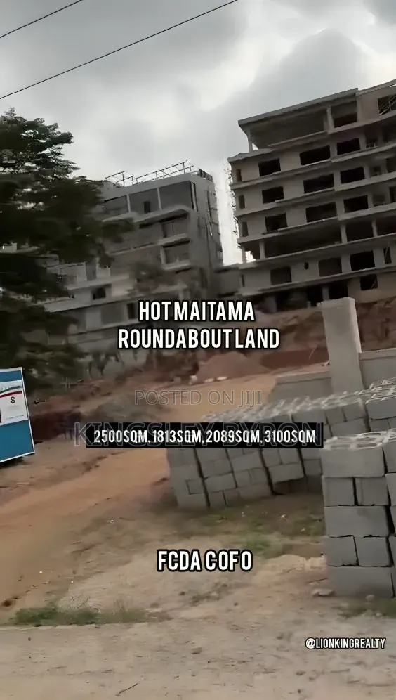 Hot Maitama Roundabout 1813sqm, 2500sqm, 3100sqm, 2391sm Land For Sale in Maitama