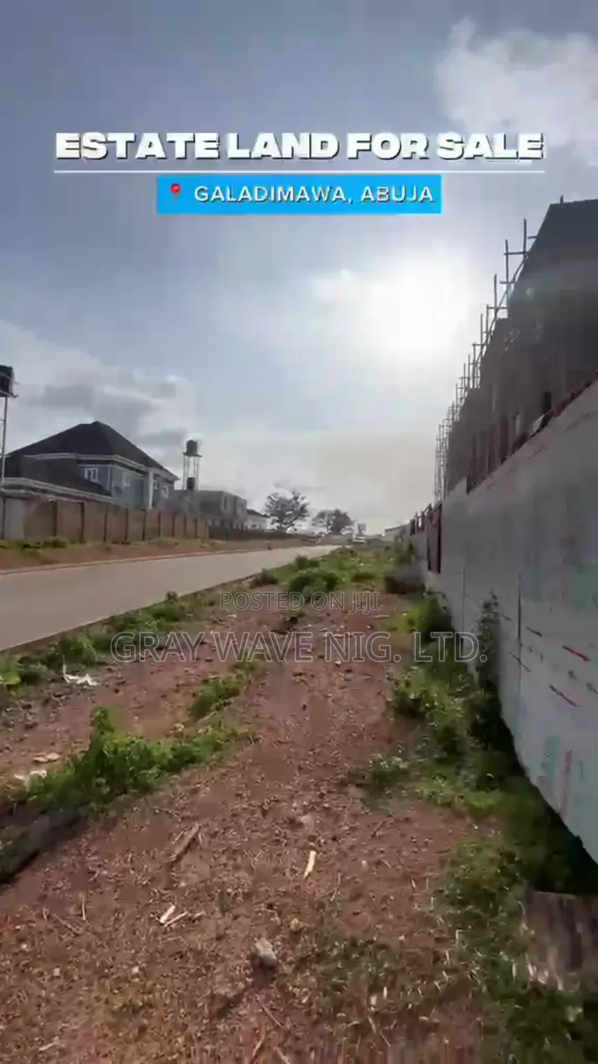 1000sqm of Estate Land for 4 Units of Terraced Duplex in Galadimawa