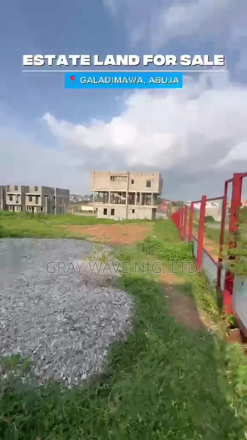 1000sqm of Estate Land for 4 Units of Terraced Duplex in Galadimawa
