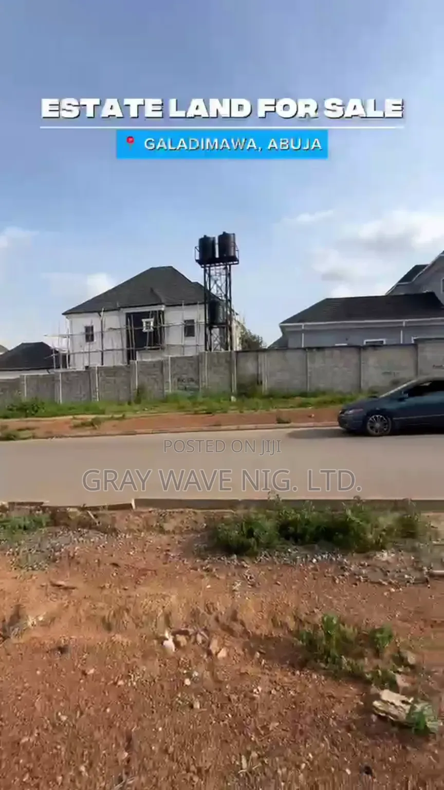 1000sqm of Estate Land for 4 Units of Terraced Duplex in Galadimawa