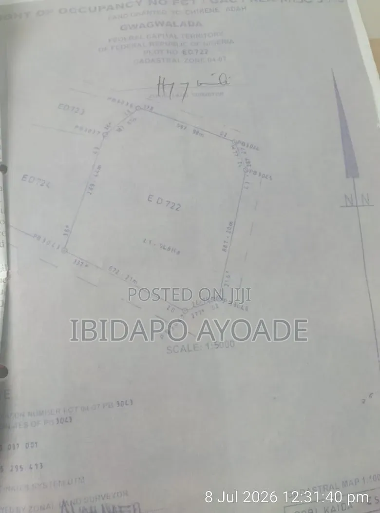 42 Hectares Estate Development in Kaida Dobi Estate Layout in Giri