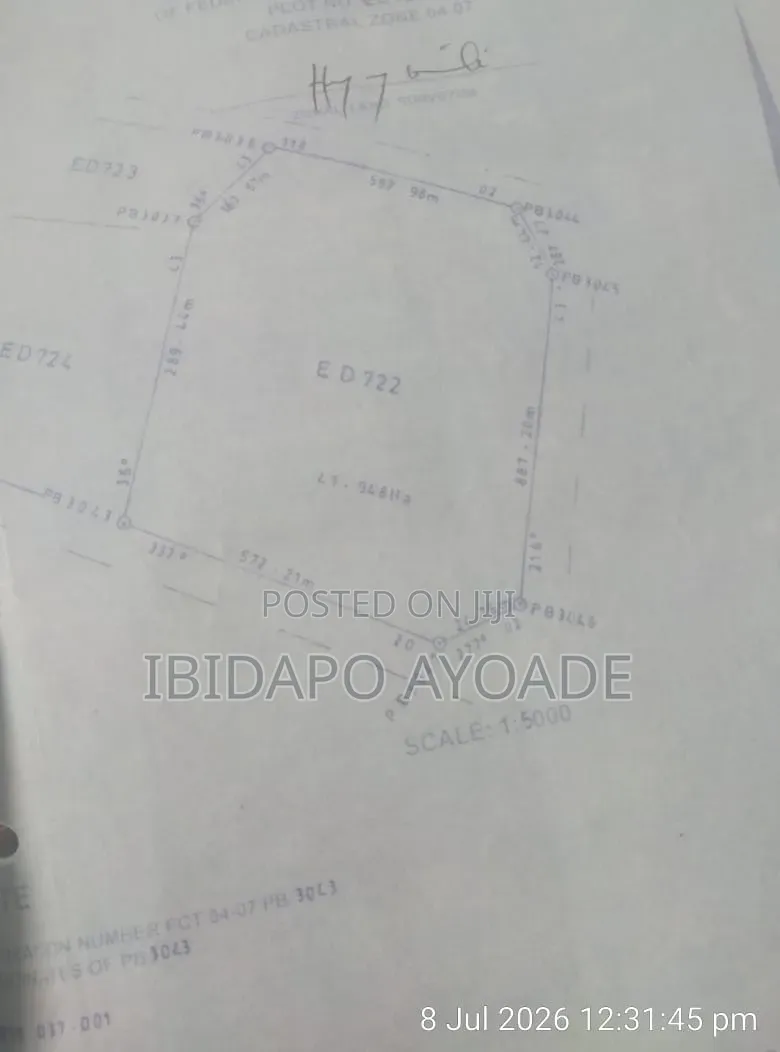 42 Hectares Estate Development in Kaida Dobi Estate Layout in Giri