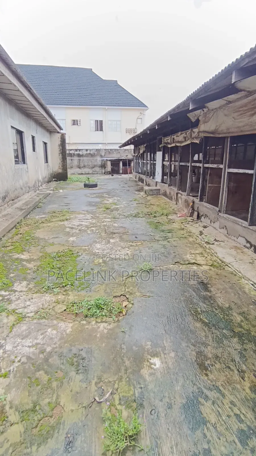 Half Plot of Land Fence With Gate in a Gated Estate. in Ayobo