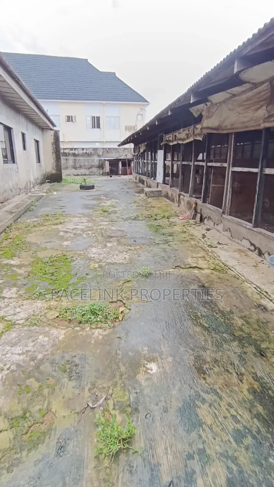 Half Plot of Land Fence With Gate in a Gated Estate. in Ayobo