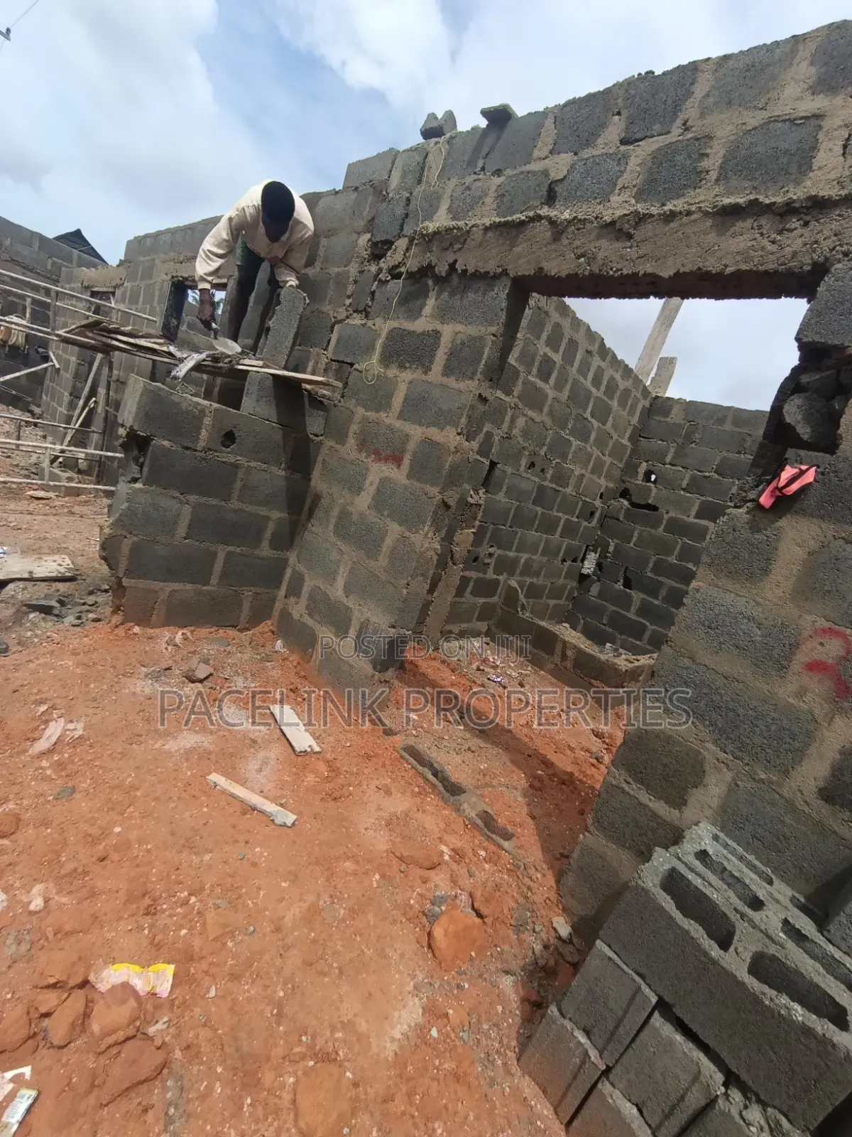 Newly Built Double Shop Along the Main Road for Sales. in Iyana Ipaja