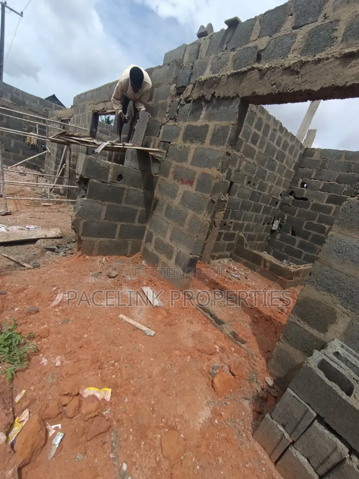 Newly Built Double Shop Along the Main Road for Sales. in Iyana Ipaja