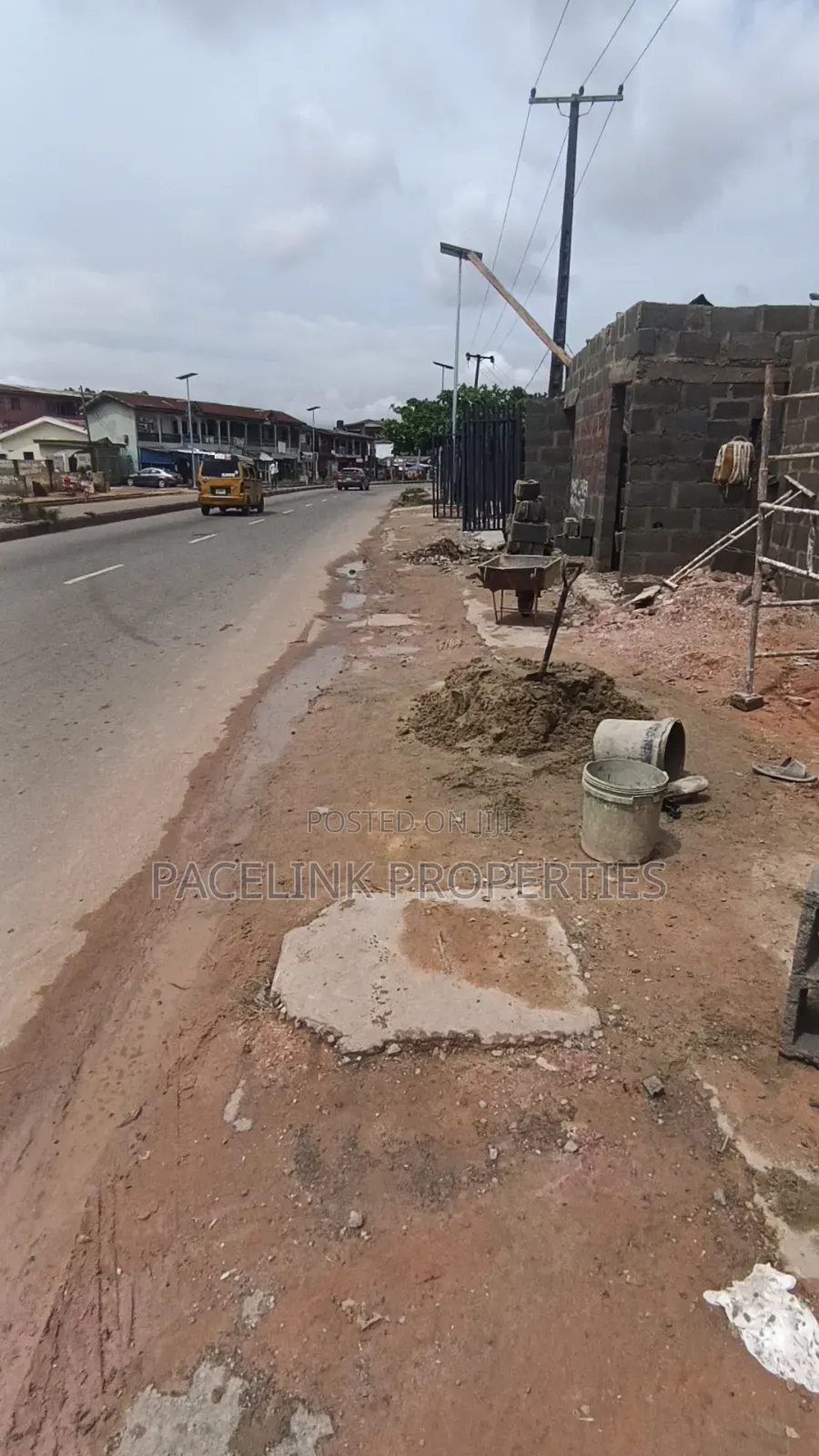 Newly Built Double Shop Along the Main Road for Sales. in Iyana Ipaja