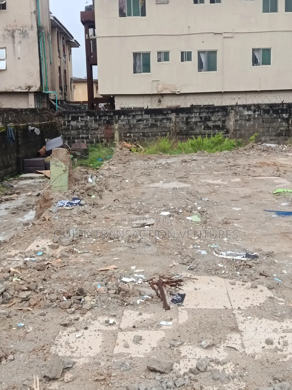 700 SQM of Land,Fenced Round With Gate on the Interlocked Road in Okota