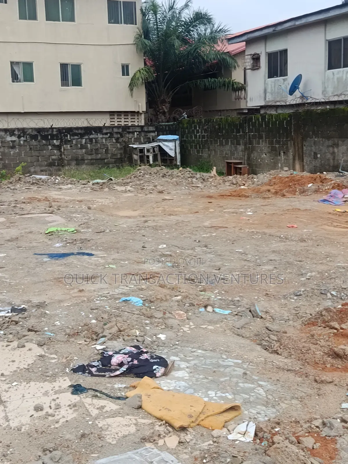700 SQM of Land,Fenced Round With Gate on the Interlocked Road in Okota