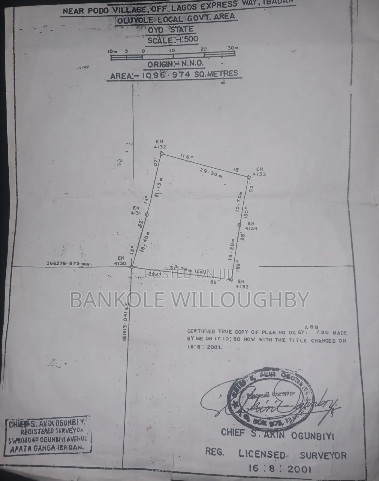 Land for Sale Near Podo Village, Lagos- Ibadan Expressway in Oluyole