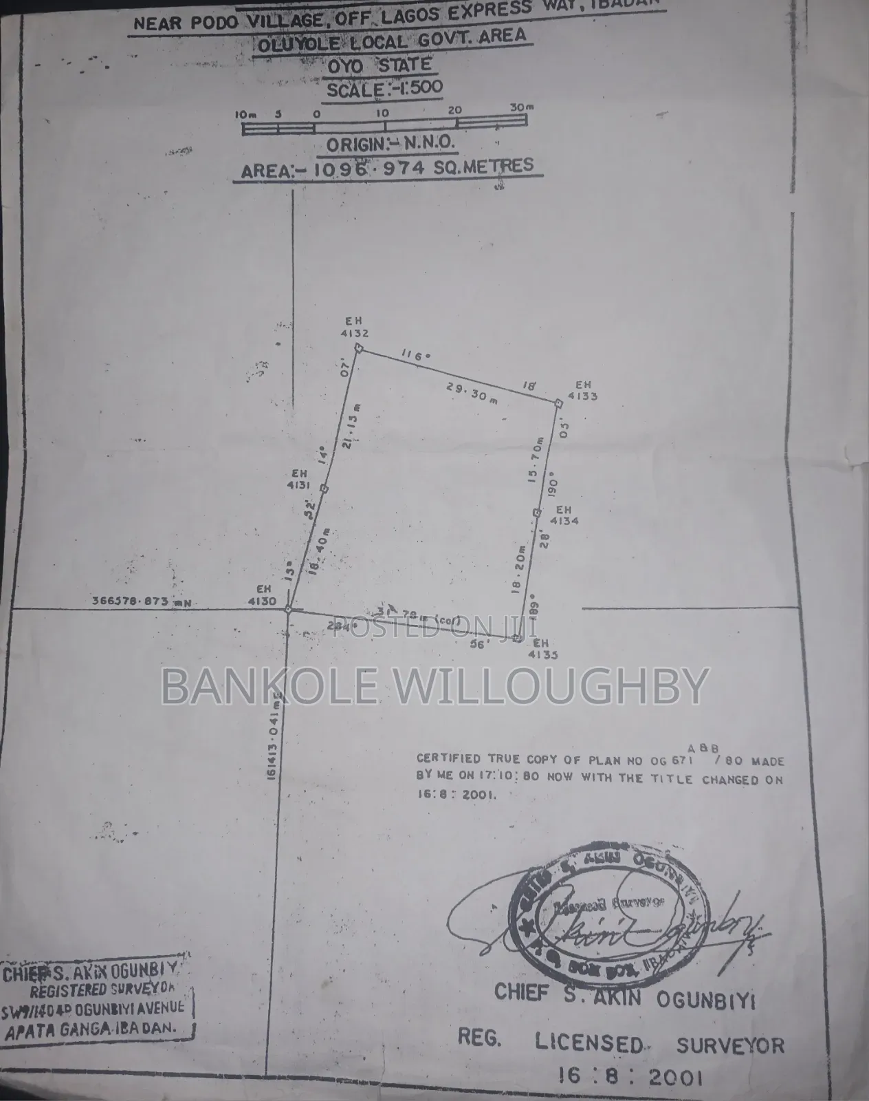 Land for Sale Near Podo Village, Lagos- Ibadan Expressway in Oluyole