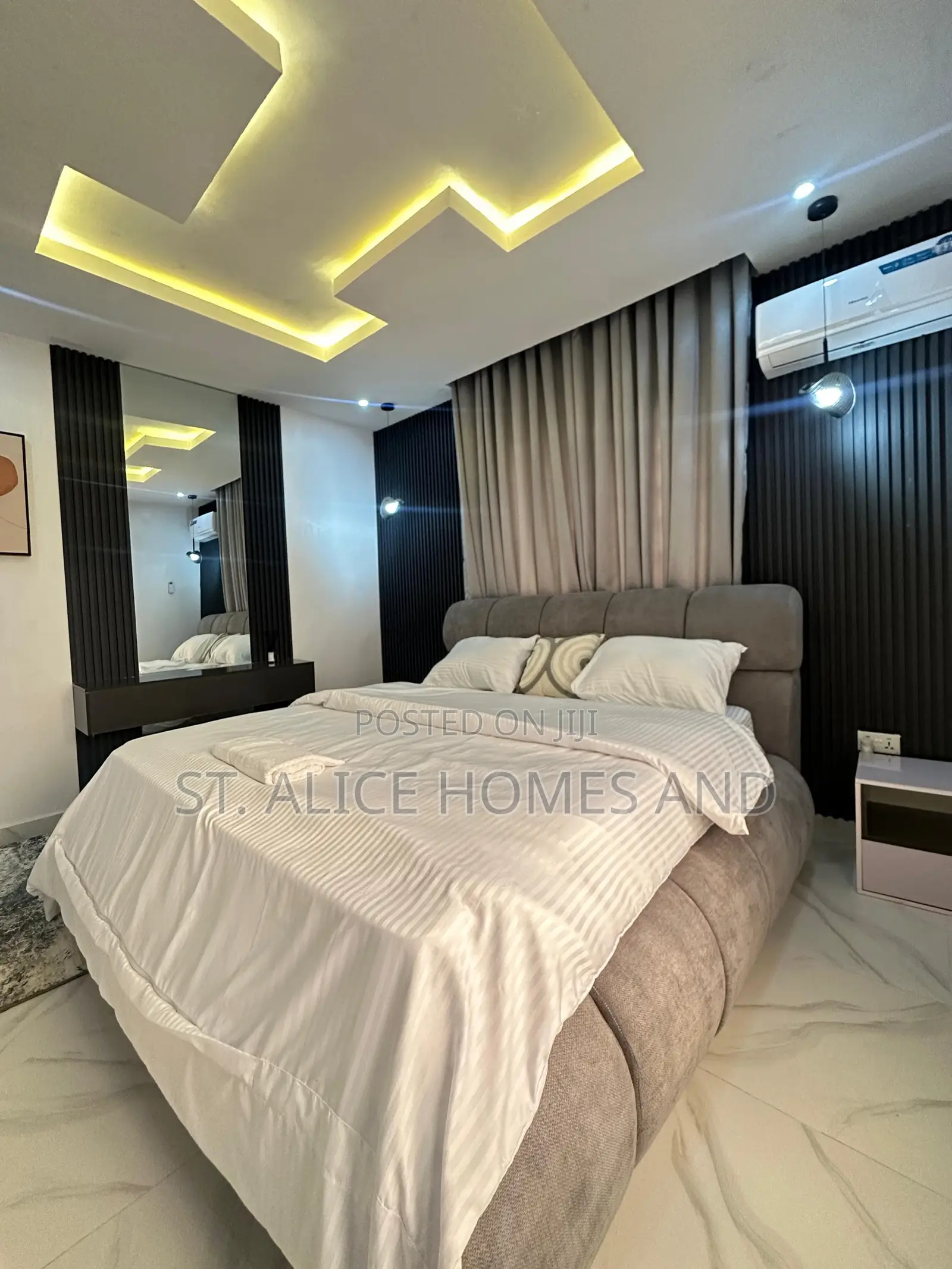 M T 1 Bedroom Black Apartment With Washing Machine In Ajah Lekkii in Off Lekki-Epe Expressway