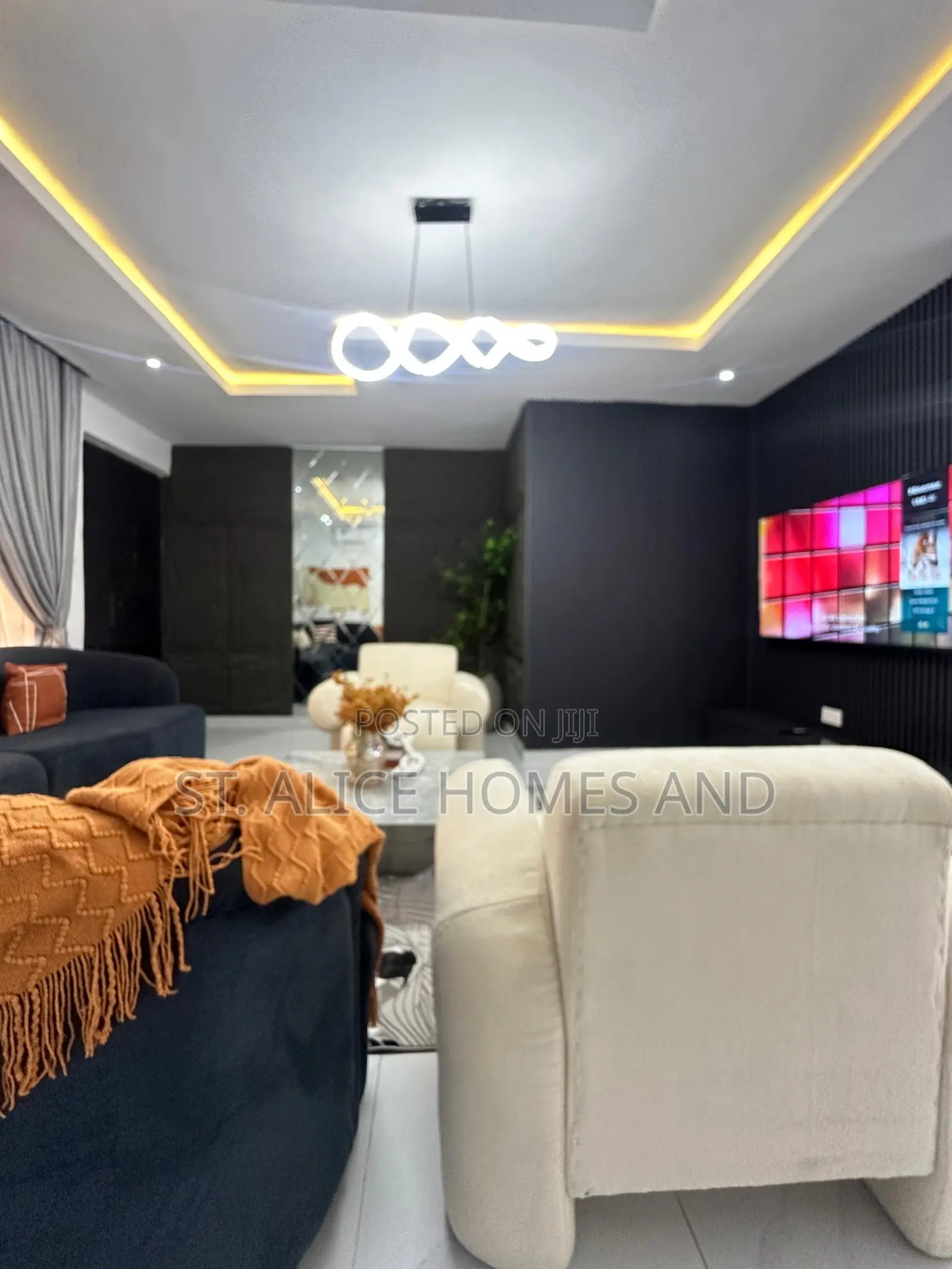M T 1 Bedroom Black Apartment With Washing Machine In Ajah Lekkii in Off Lekki-Epe Expressway
