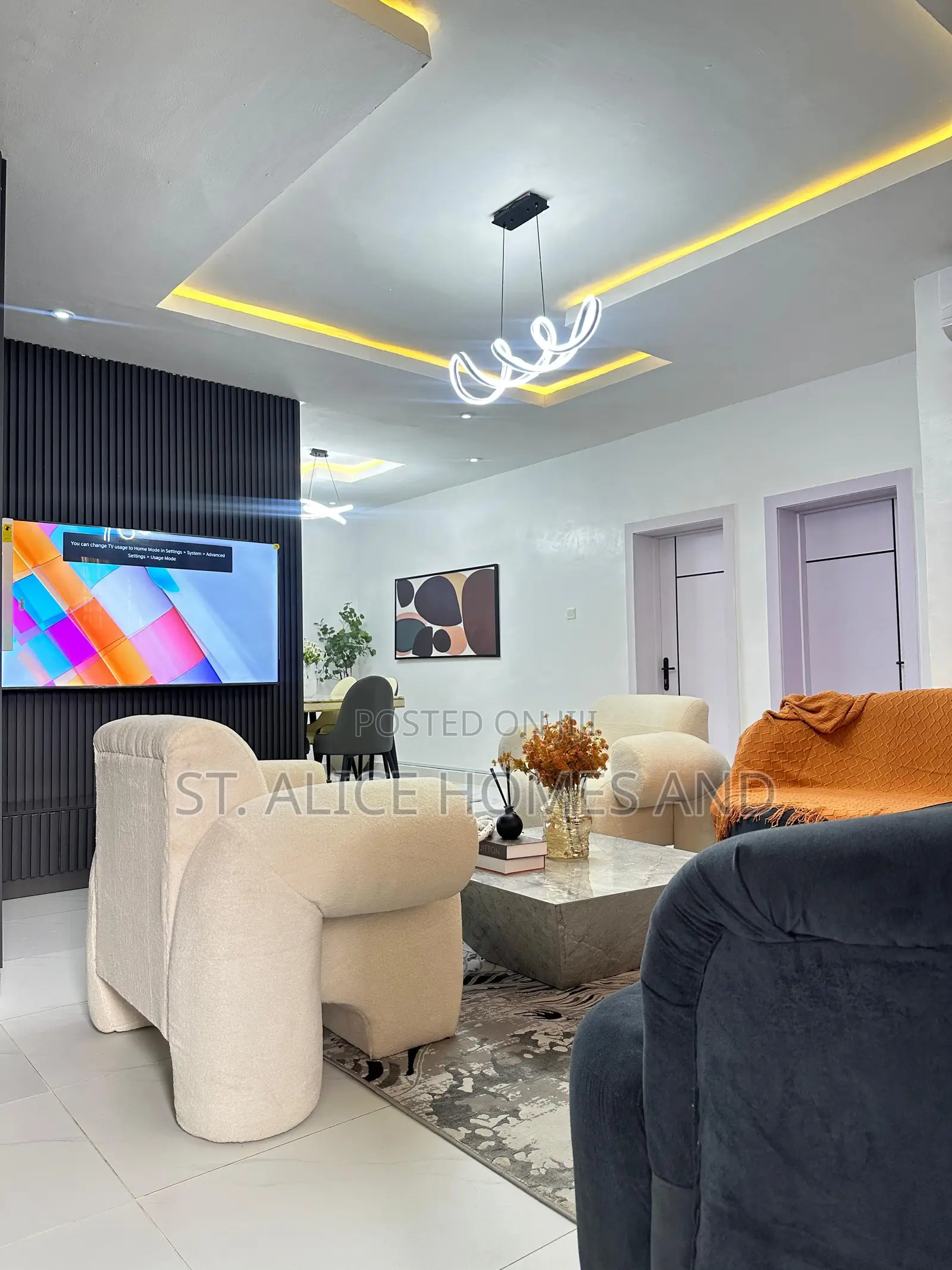 M T 1 Bedroom Black Apartment With Washing Machine In Ajah Lekkii in Off Lekki-Epe Expressway