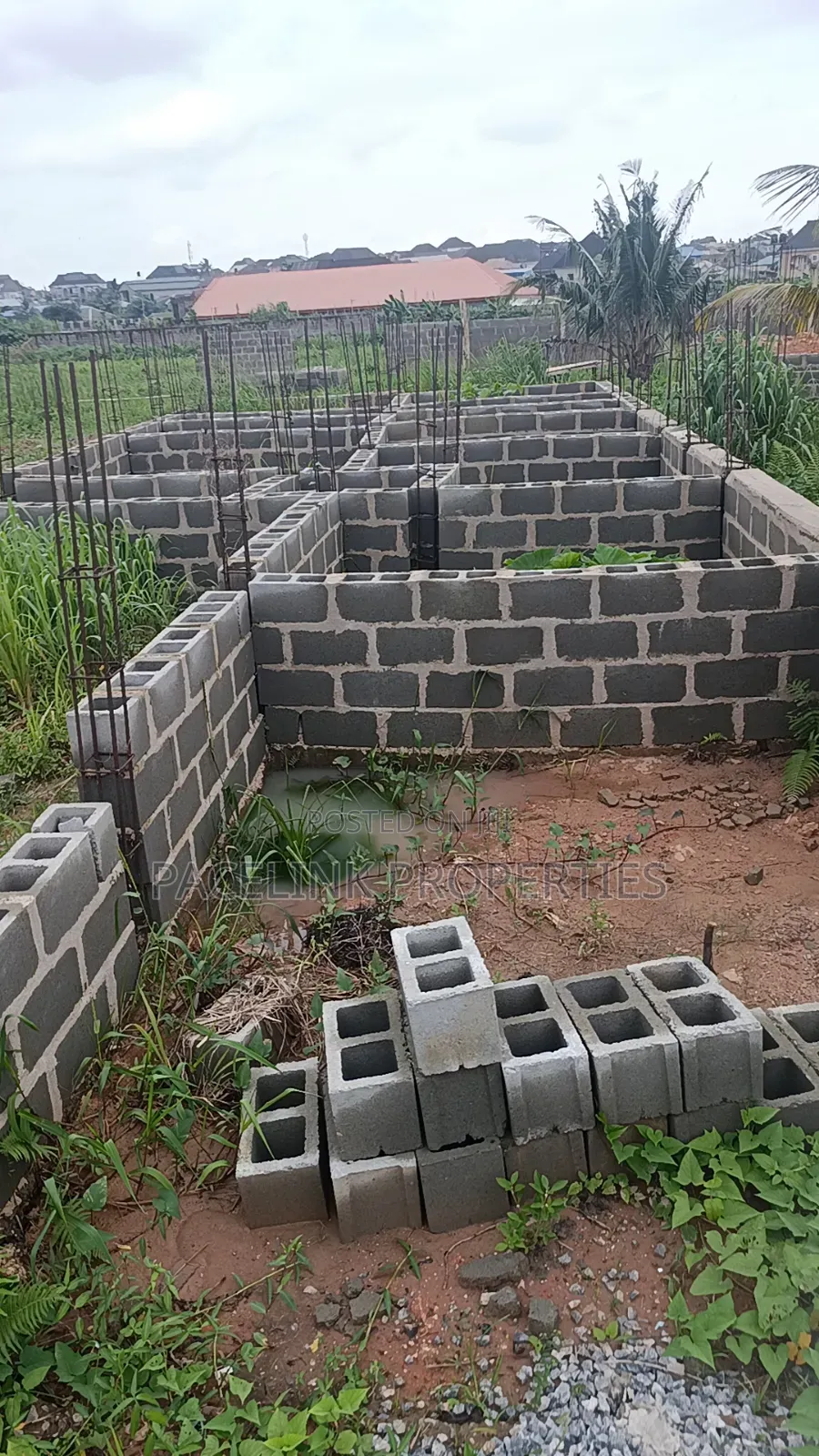 Half Plot of Land With Foundation on It 30 by 120ft in a Decent Area. in Iyana Ipaja