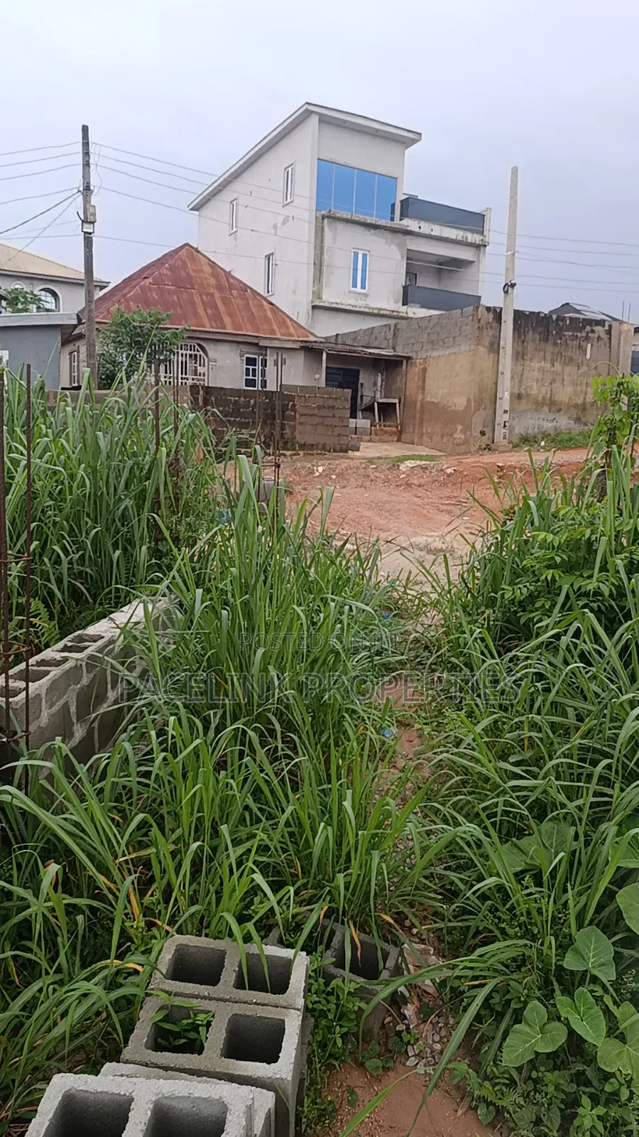 Half Plot of Land With Foundation on It 30 by 120ft in a Decent Area. in Iyana Ipaja