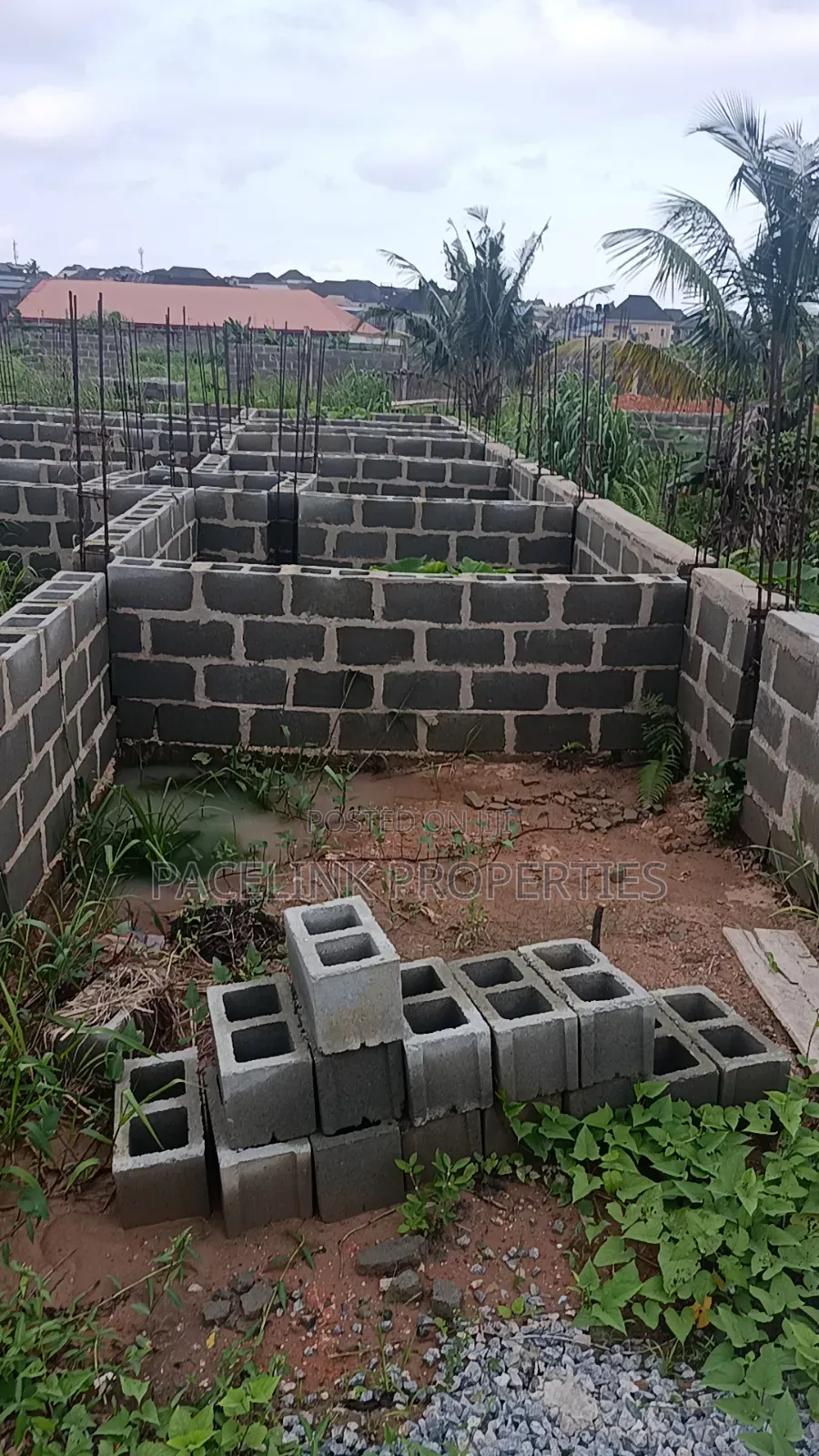 Half Plot of Land With Foundation on It 30 by 120ft in a Decent Area. in Iyana Ipaja
