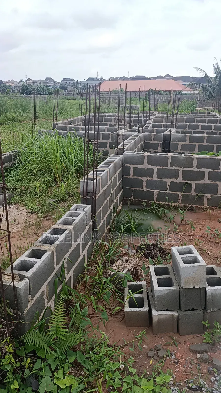 Half Plot of Land With Foundation on It 30 by 120ft in a Decent Area. in Iyana Ipaja