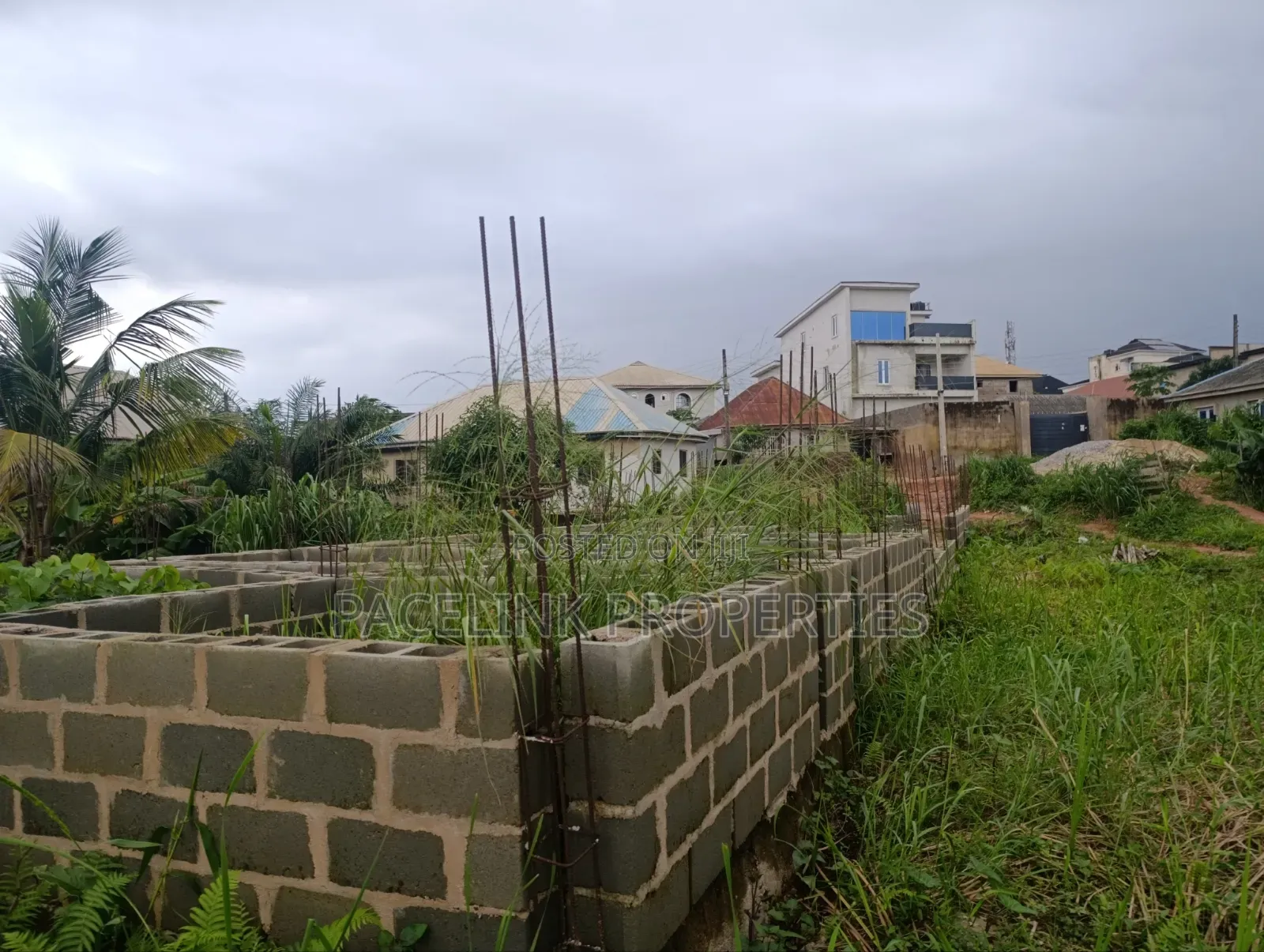 Half Plot of Land With Foundation on It 30 by 120ft in a Decent Area. in Iyana Ipaja