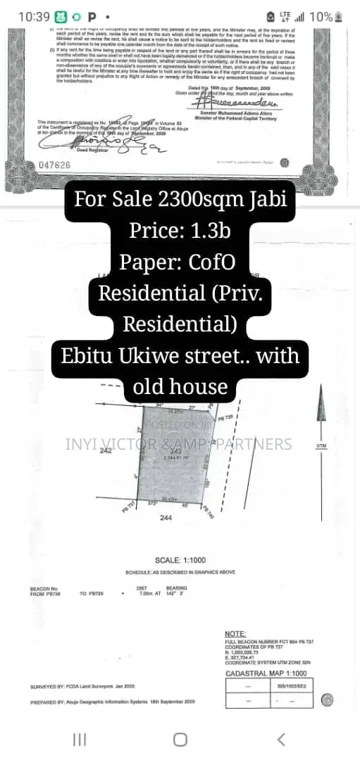 Land for Sale in Jabi