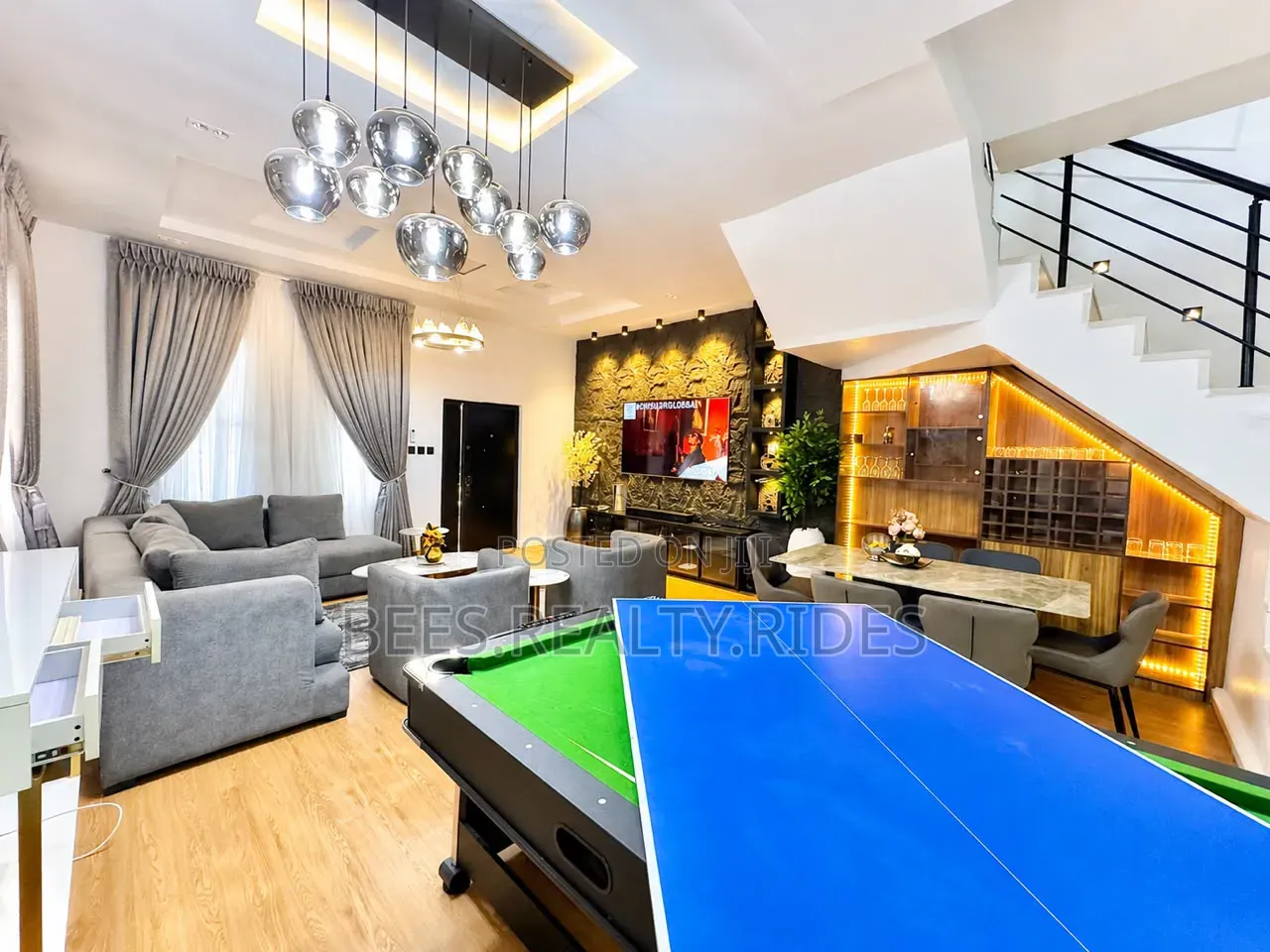 Luxury 3BRM Terrace Duplex With a PS5, Snooker and Tennis Table in Lekki Phase 1