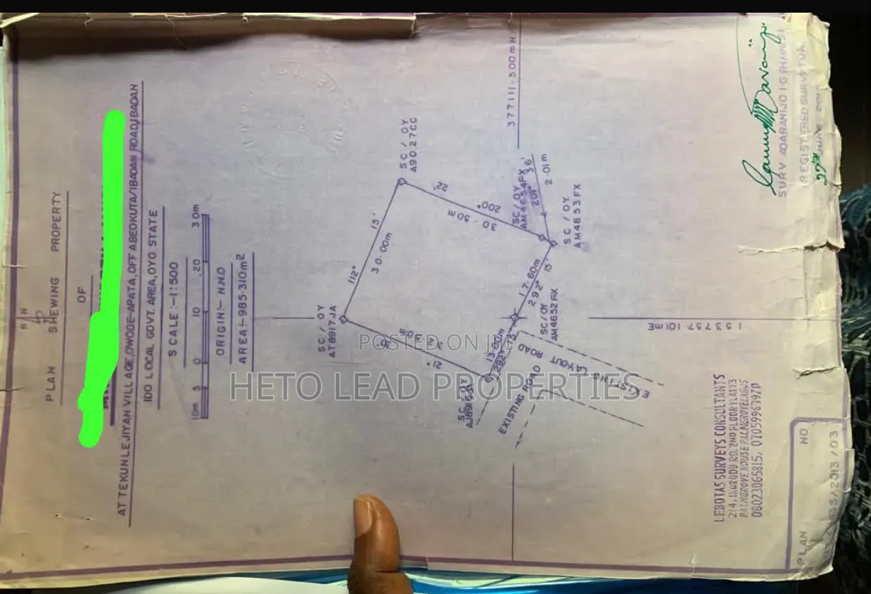 2 Plots of Land for Sale at Wire and Cable Amata Ibadan in Ido
