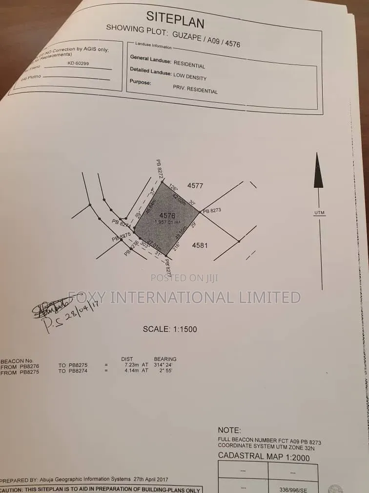 1,957Sqm Guzape in Guzape District