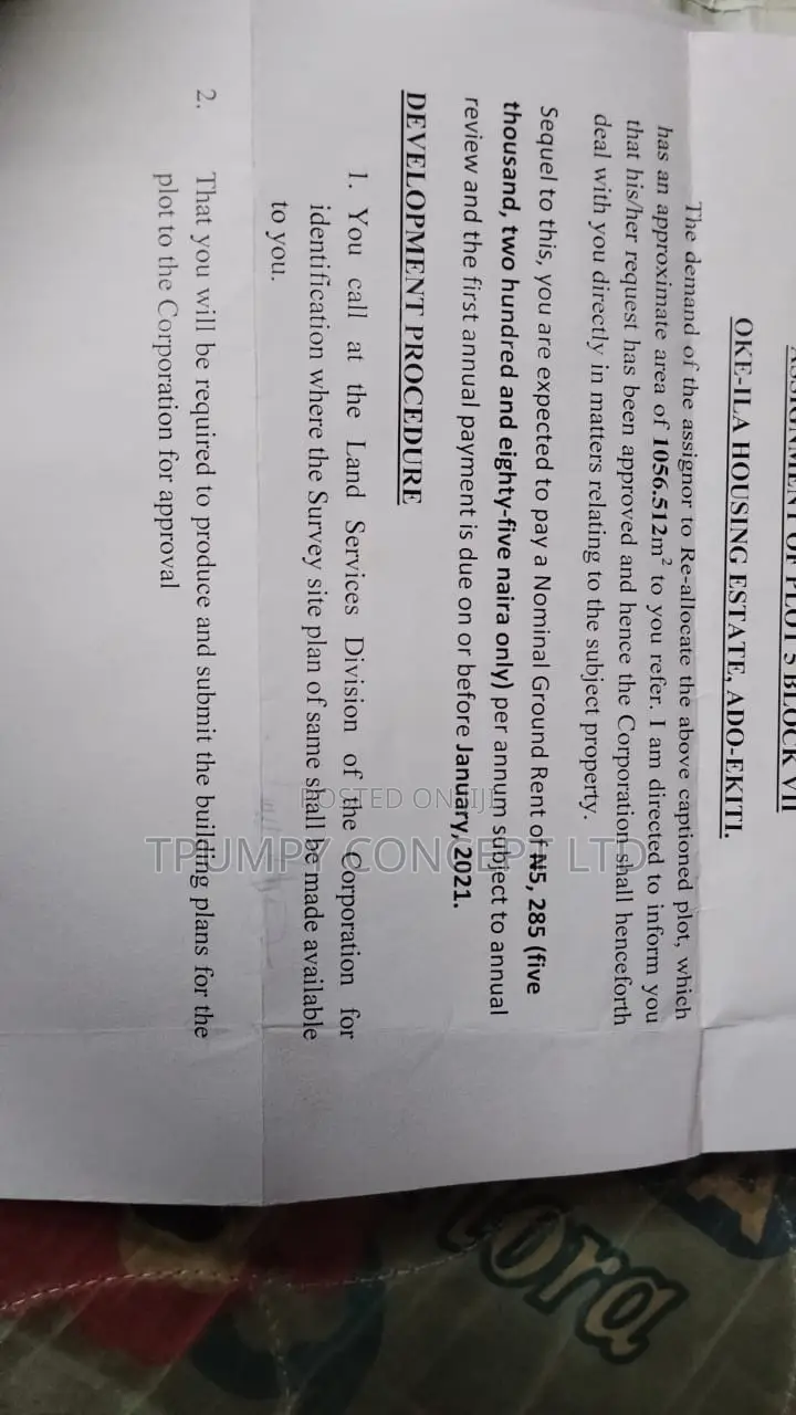 HOT PROPERTY ALERT! 6 Plots of Prime Land for Sale in Ado-Ekiti in Ado Ekiti