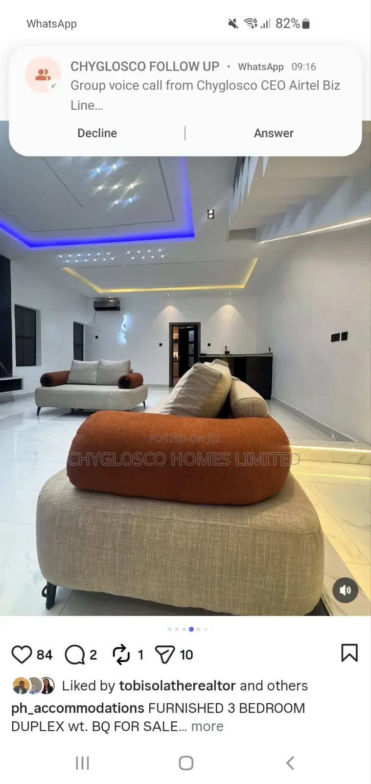 Furnished 3bdrm Duplex in Shell Cooperative, Eliozu for sale in Eliozu