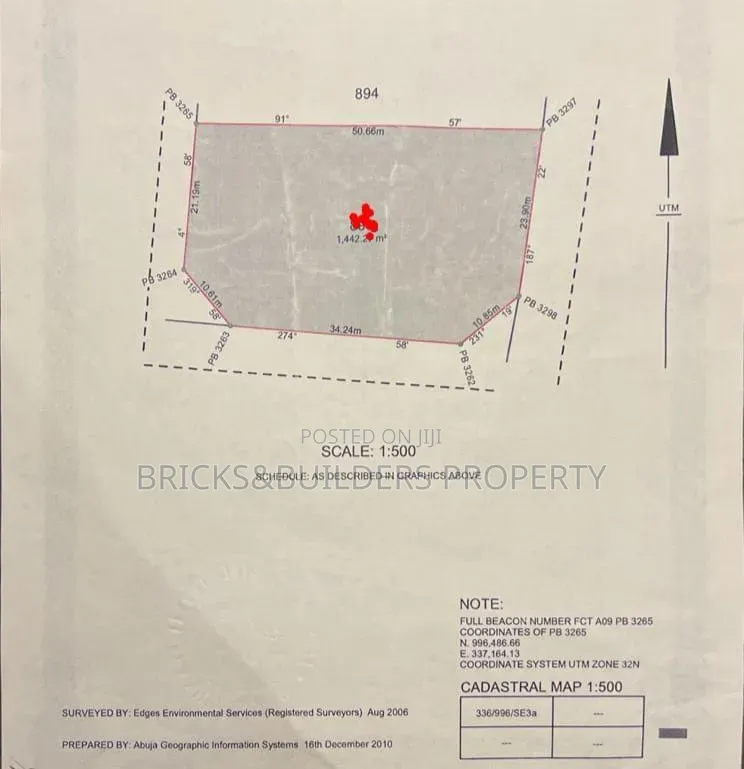 Prime 1,442 SQM Residential Land | C of O | Guzape Main in Guzape District